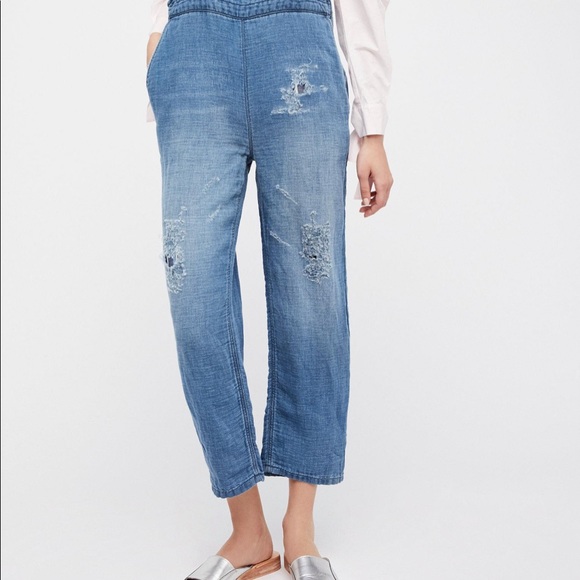 Free People Destructive One Piece Overalls (S) - Picture 2 of 8